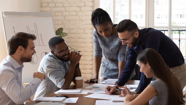 Highly Engaged Diverse Work Team